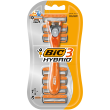 Skustuvas BIC 3 HYBRID, 3 ašm. 6 keič. galv.