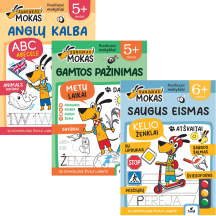 Spalv. knyga ŠUNIUKAS MOKAS. UŽDUOTĖLĖS