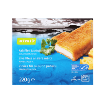 Žuvies filė su sūriu RIMI, MSC, 45% žuv.,220g