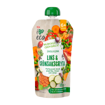 Tyrė I LOVE ECO lęšių, daržov., 6 mėn, 120 g