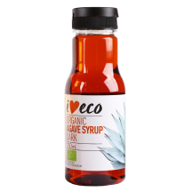 Ekol. tamsus agavų sirupas I LOVE ECO, 250 ml