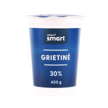 Grietinė RIMI SMART, 30 % rieb., 400 g