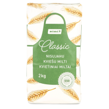 Kvietiniai miltai RIMI, 550 D, 2 kg