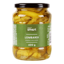 Marin. LOMBARDI pipirai RIMI SMART, 600g/260g