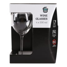 Vyno taurės GOOD COOK, 330 ml, 4 vnt.