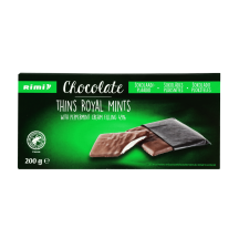 Tum. šok. piparm. täid. Royal mints Rimi 200g