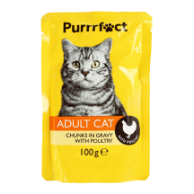 Kačių ėdalas paukšt. padaže PURRRFECT, 100 g