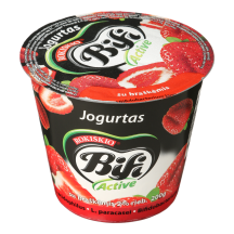 Jogurtas su braškėmis BIFI ACTIVE, 2 %, 200 g