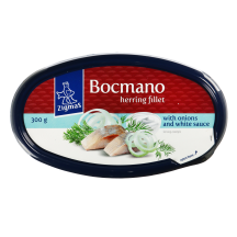 BOCMANO silkių filė su svogūnais ZIGMAS, 300g