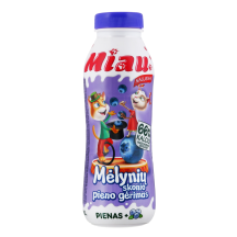 Steril. mėlynių sk. pieno gėrimas MIAU, 450ml