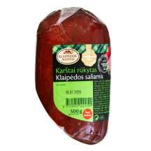 Karštai rūkytas Klaipėdos saliamis,500g