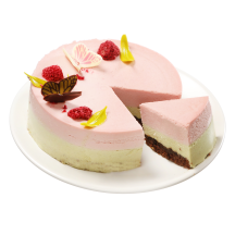 Pistacijų ir aviečių tortas (mažas), 1 kg