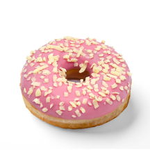 Atitirpinta rožinė spurga DONUT, 55 g