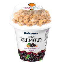 Jogurtas su juod. serb., granola BAKOMA, 230g