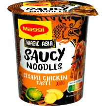 Vištienos ir sezamų skonio greitai paruošiami makaronai su padažu MAGGI, 75 g