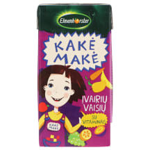 Įvairių vaisių sulčių gėrimas KAKĖ MAKĖ, 20 %, 200 ml