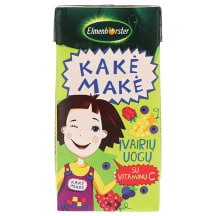 Įvairių uogų sulčių gėrimas KAKĖ MAKĖ, 20 %, 200 ml