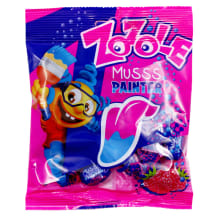 Saldainiai ZOZOLE MUSSS PAINTER BLUE aviečių skonio, 75 g