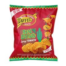 Pomidorų skonio bulvių traškučiai TAFFEL San Diego Mega Pack 250 g