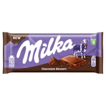 Pieninis šokoladas su kakaviniu įdaru MILKA, 100 g