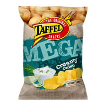 Traškučiai TAFFEL CREAMY ONION MEGA PACK, 250 g