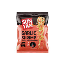Česnako ir krevečių skonio makaronai SUN YAN, 65 g