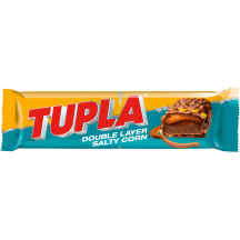 Batonėlis TUPLA DOUBLE LAYER SALTY CORN, 48 g