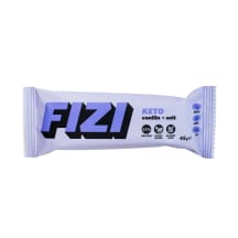 Baltymininis batonėlis su vanile ir druska KETO FIZI su saldikiu, 45 g