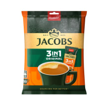 Tirpusis kavos gėrimas JACOBS 3in1 ORIGINAL, 20 x 12,6 g