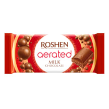 Pieninis porėtas šokoladas ROSHEN, 80 g