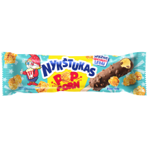 Kukurūzų spragėsių skonio plombyras NYKŠTUKAS, su kakaviniu glaistu ir vaflių traškučiais, 80 ml/ 58 g