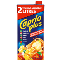 Įvairių vaisių gėrimas CAPRIO, su saldikliais, 2 l