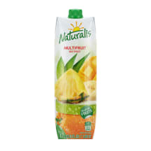 Įvairių vaisių nektaras su minkštimu NATURALIS, 1 l