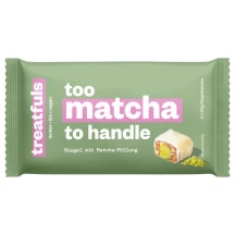 Ekologiškas baltojo šokolado batonėlis su mačios įdaru TOO MATCHA TO HANDLE TREATFULS su saldikliu, 2 x 20 g