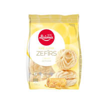Grietinėlės skonio zefyrai LAIMA, 200 g