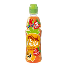 Morkų, braškių, žaliųjų citrinų, obuolių gėrimas KUBUS PLAY, 400 ml