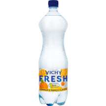 Negazuotas apelsinų ir mangų skonio vanduo VICHY FRESH ORANGE & MANGO, 1,5 l