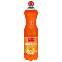 Negazuotas įvairių vaisių gėrimas su sultimis ir saldikliu RASA SULTINGA, 1,5 l