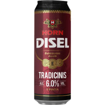 Alus HORN DISEL Tradicinis, 6 %, 0,568 l