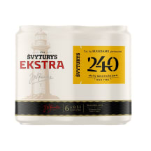 Alus ŠVYTURYS EKSTRA, 5,2 %, 6 X 0,5 l skardinė