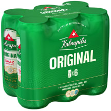 Alus KALNAPILIS ORIGINAL, 5 %, 6 X 0,5 l