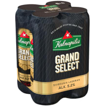 Alus KALNAPILIS GRAND SELECT, 5,2 %, 4 X 0,568 l skardinė