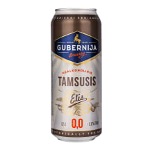 Nealkoholinis alus GUBERNIJA NAKED BROWN ALE 0 %, 0,5 l