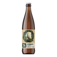 Šviesusis alus CYRULIS PILS PILSNER, 4,9 %, 0,5 l