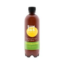 Ekologiškas natūraliai gazuotas gaivusis arbatos gėrimas SUN365 KOMBUCHA YERBA MATE, 500 ml