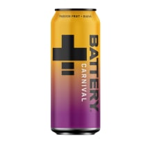 Energinis gėrimas BATTERY, pasiflorų ir guavos skonio, 0,5 l
