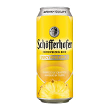 Kvietinio alaus kokteilis SCHOFFERHOFER JUICY PINEAPPLE, 2,5 %, 0,5 l