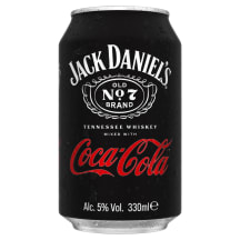Alkoholinis kokteilis JACK DANIEL'S & COCA-COLA, 5 %, 0,33 l
