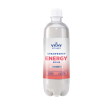 Gazuotas energinis gėrimas VICHY VITAMIX ENERGY STRAWBERRY, 0,5 l