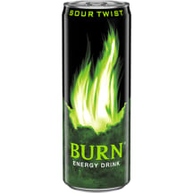 Gazuotas energinis gėrimas BURN SOUR TWIST, 250 ml